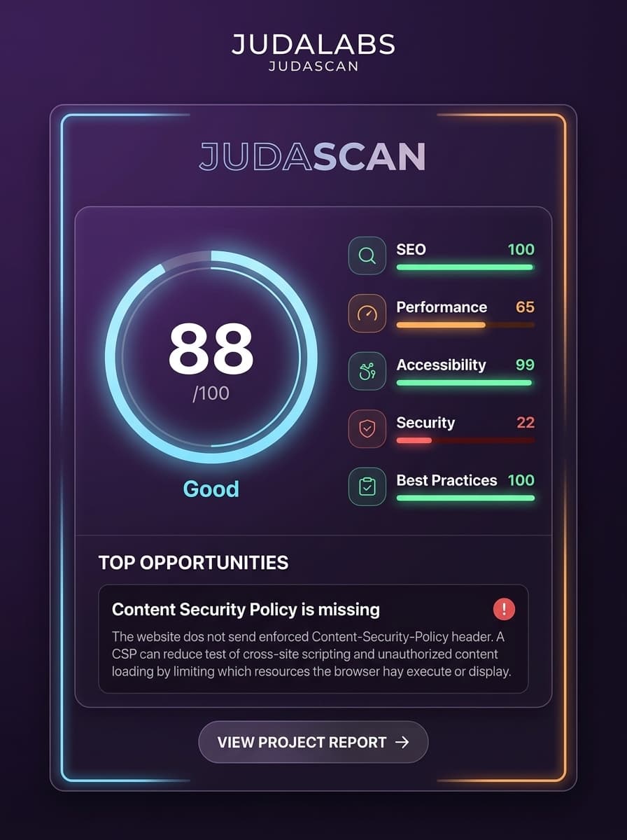JudaScan project preview