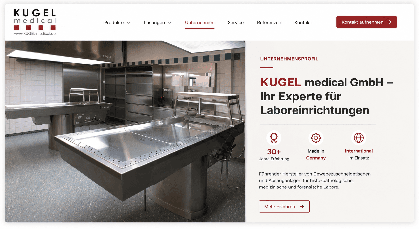 Kugel-medical.de project preview